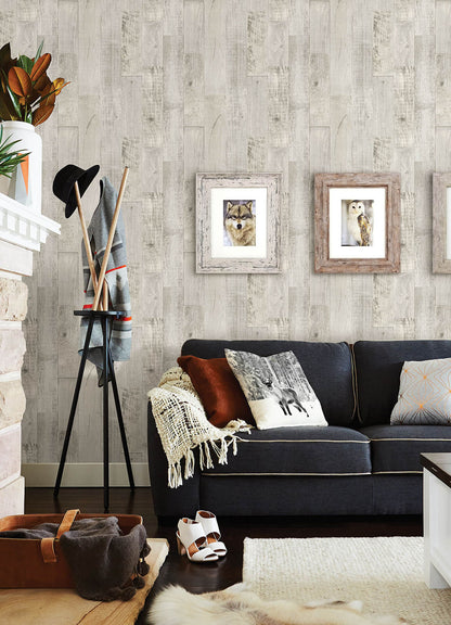 Thoreau Chebacco Wood Planks Wallpaper