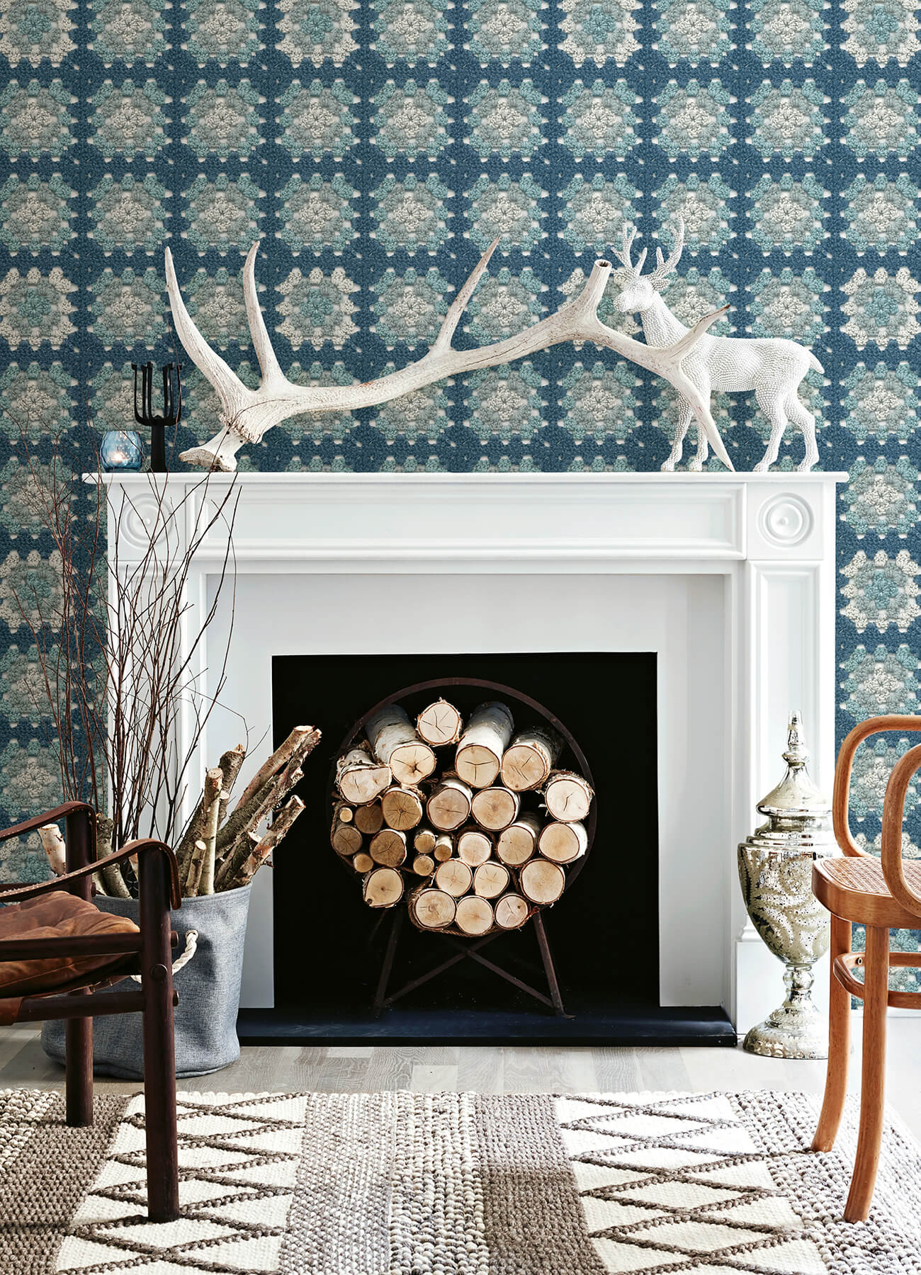 Thoreau Maud Crochet Wallpaper