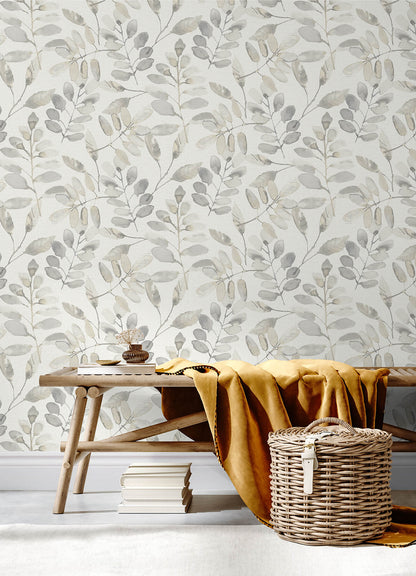 Thoreau Pinnate Leaves Wallpaper