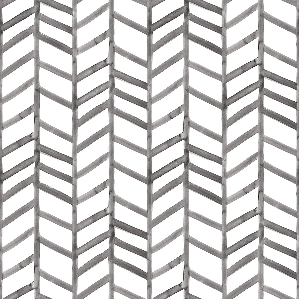 Chesapeake Thoreau Fletching Wallpaper - Black, herringbone / geometric