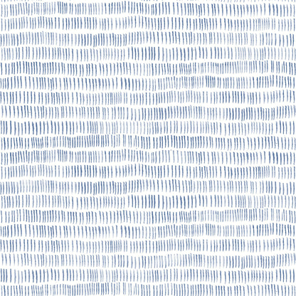 Chesapeake Thoreau Pips Watercolor Brushstrokes Wallpaper - Navy, stripe / kids in yellow, blue, grey
