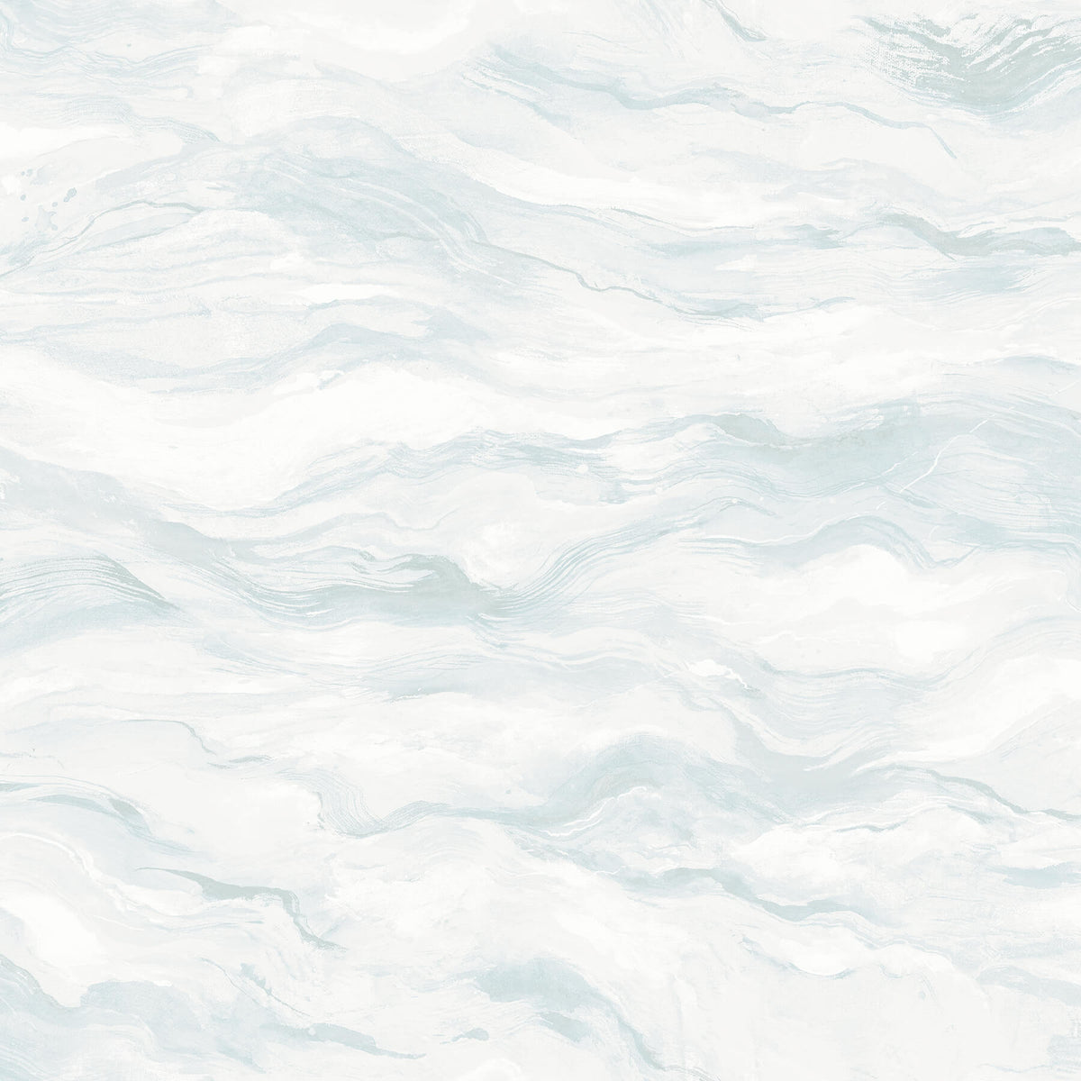 Chesapeake Thoreau Cirrus Wave Wallpaper - Blue, coastal
