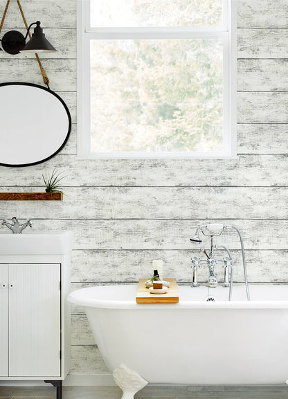 Thoreau Cabin Wood Planks Wallpaper