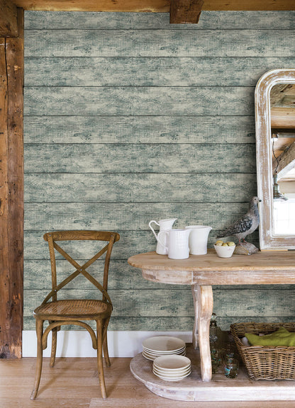 Thoreau Cabin Wood Planks Wallpaper