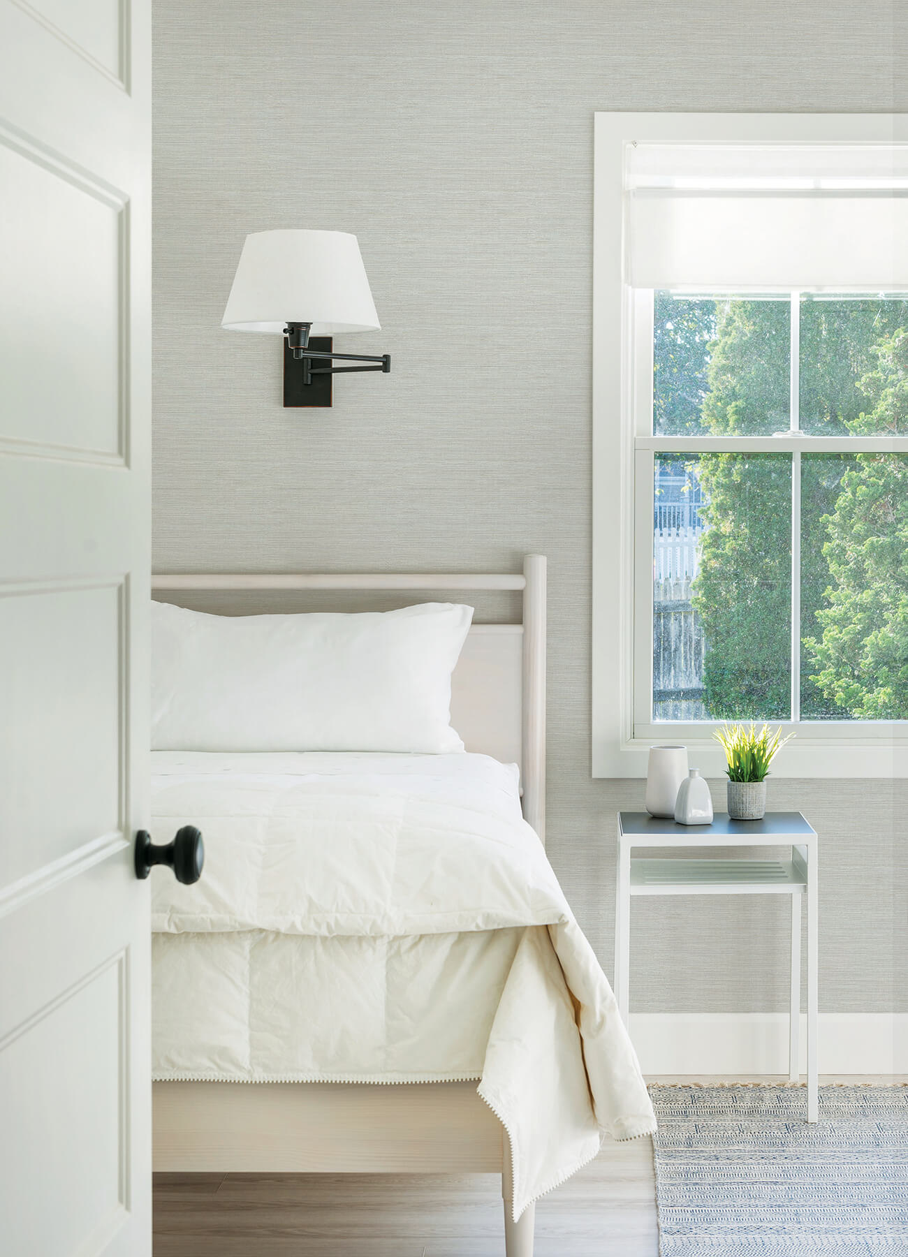 Thoreau Agave Faux Grasscloth Wallpaper