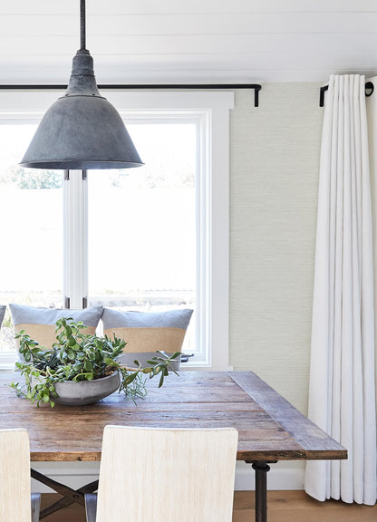 Thoreau Agave Faux Grasscloth Wallpaper