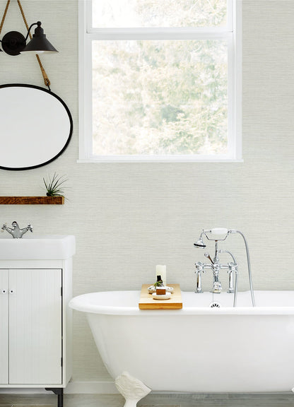 Thoreau Agave Faux Grasscloth Wallpaper