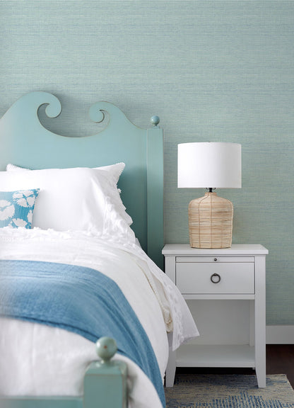 Thoreau Agave Faux Grasscloth Wallpaper