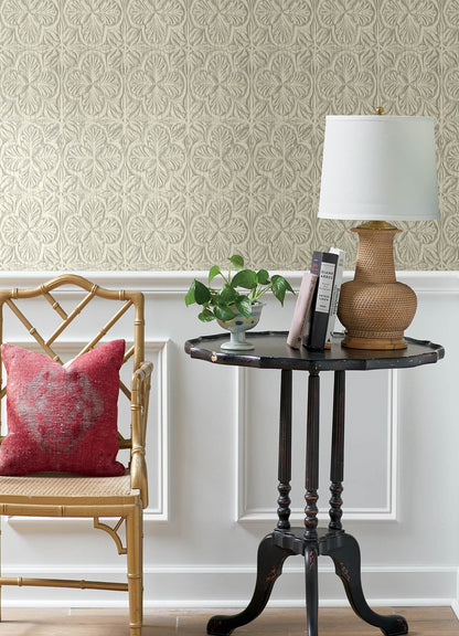 Kinfolk Karachi Wooden Damask Wallpaper