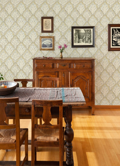 Kinfolk Mimir Quilted Damask Wallpaper