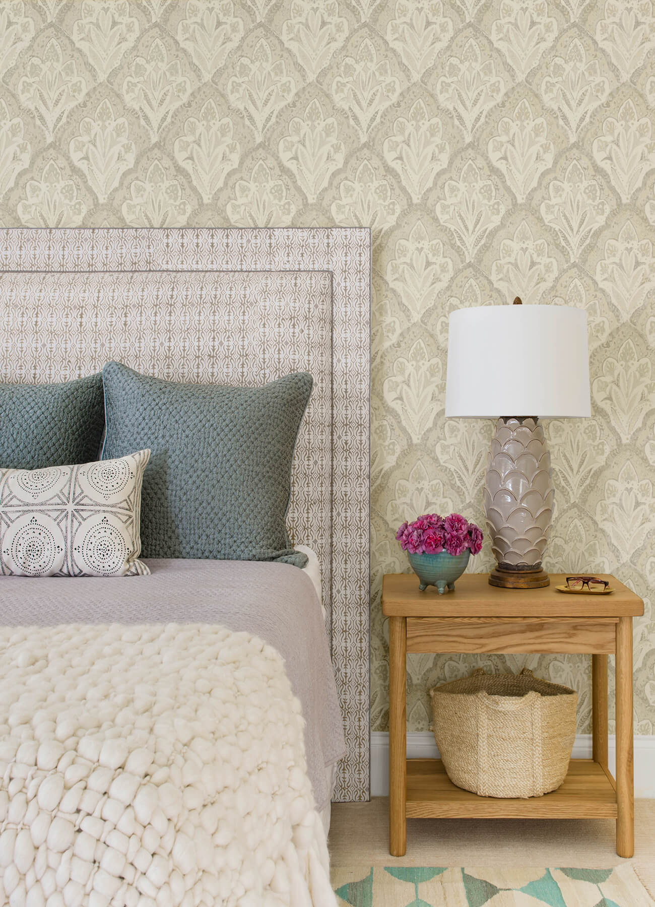Kinfolk Mimir Quilted Damask Wallpaper