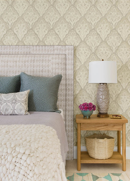 Kinfolk Mimir Quilted Damask Wallpaper