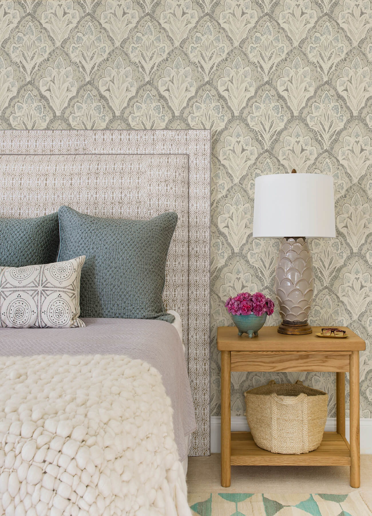 Kinfolk Mimir Quilted Damask Wallpaper