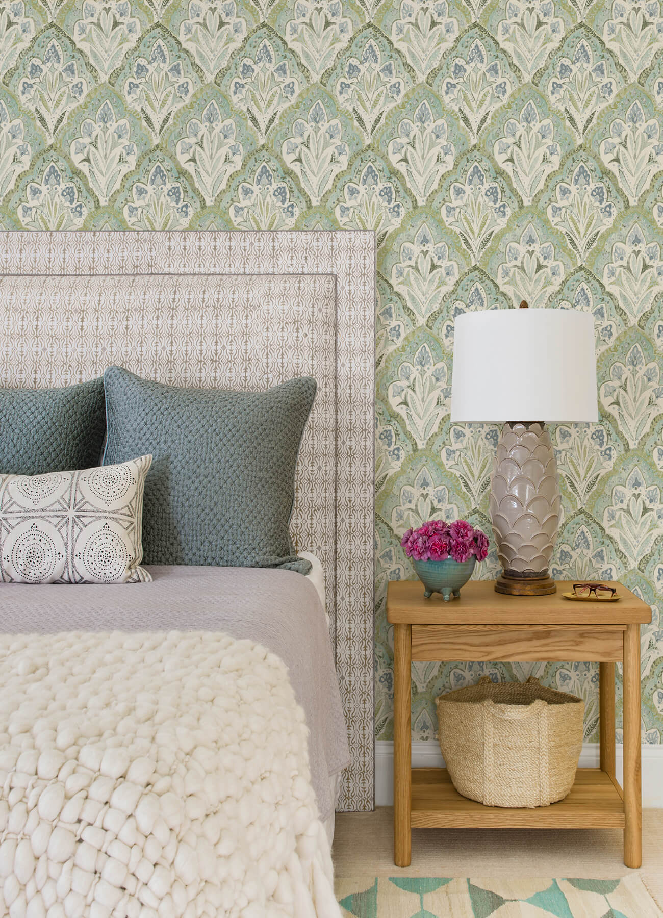 Kinfolk Mimir Quilted Damask Wallpaper