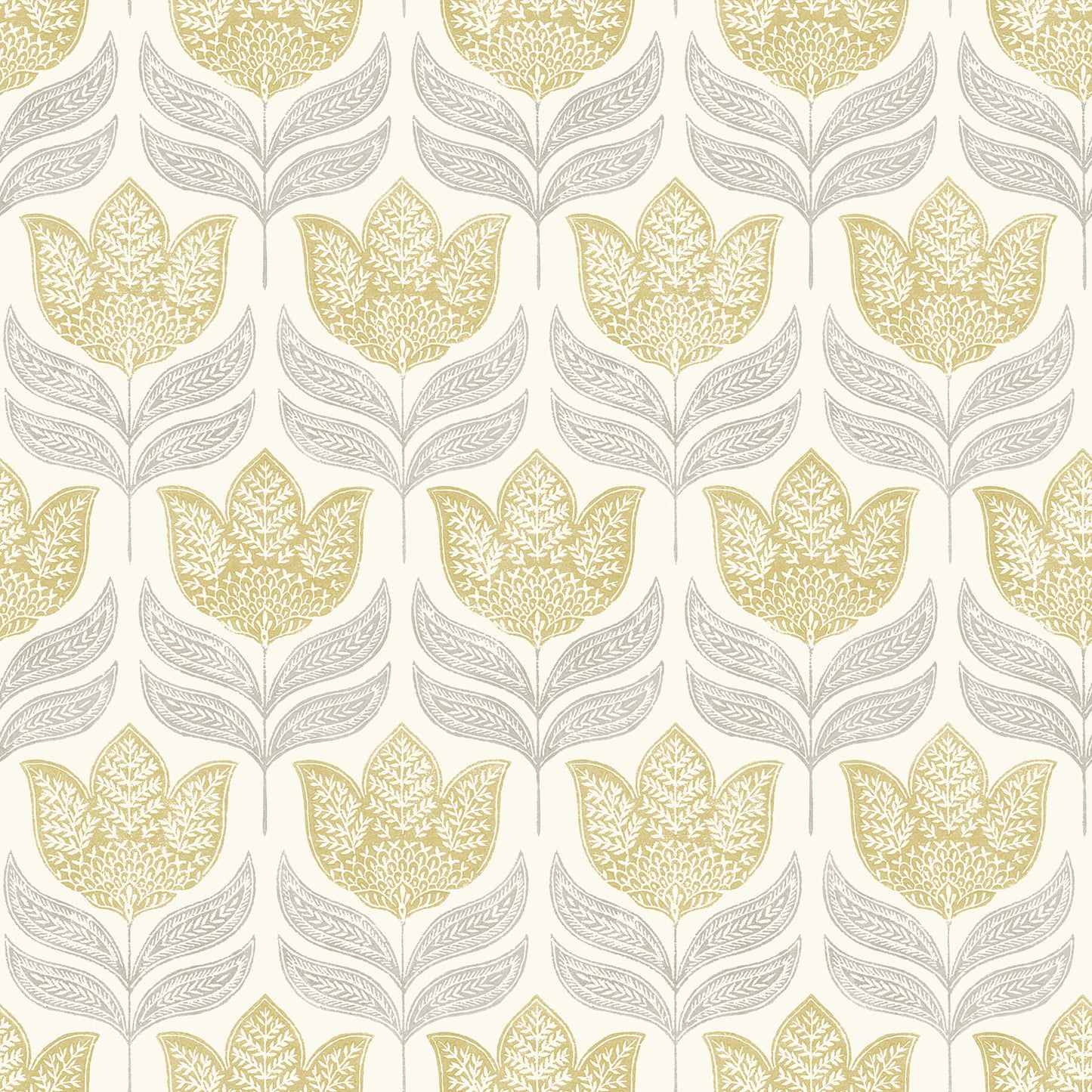 Kinfolk Cathal Tulip Block Print Wallpaper