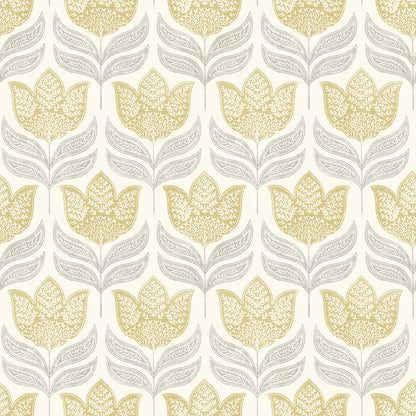 Kinfolk Cathal Tulip Block Print Wallpaper