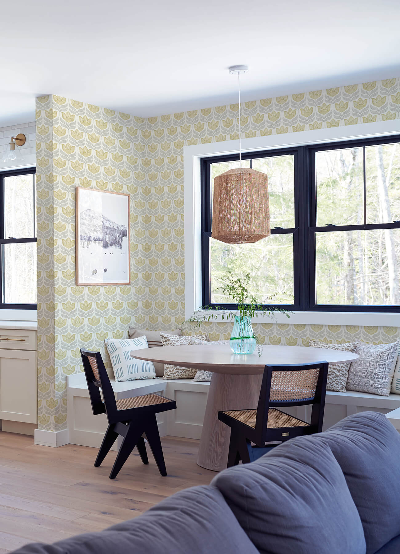 Kinfolk Cathal Tulip Block Print Wallpaper