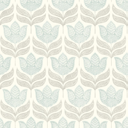 Kinfolk Cathal Tulip Block Print Wallpaper