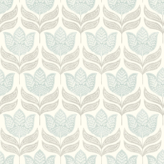 Kinfolk Cathal Tulip Block Print Wallpaper