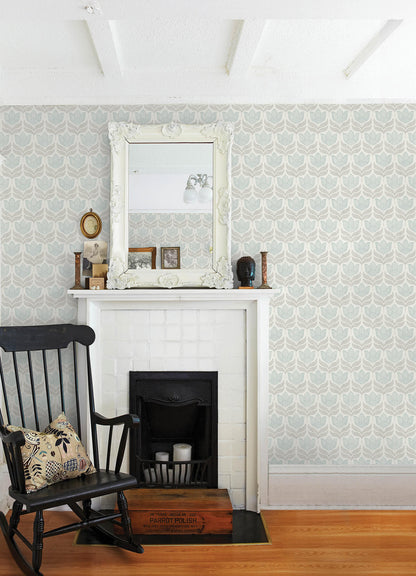 Kinfolk Cathal Tulip Block Print Wallpaper