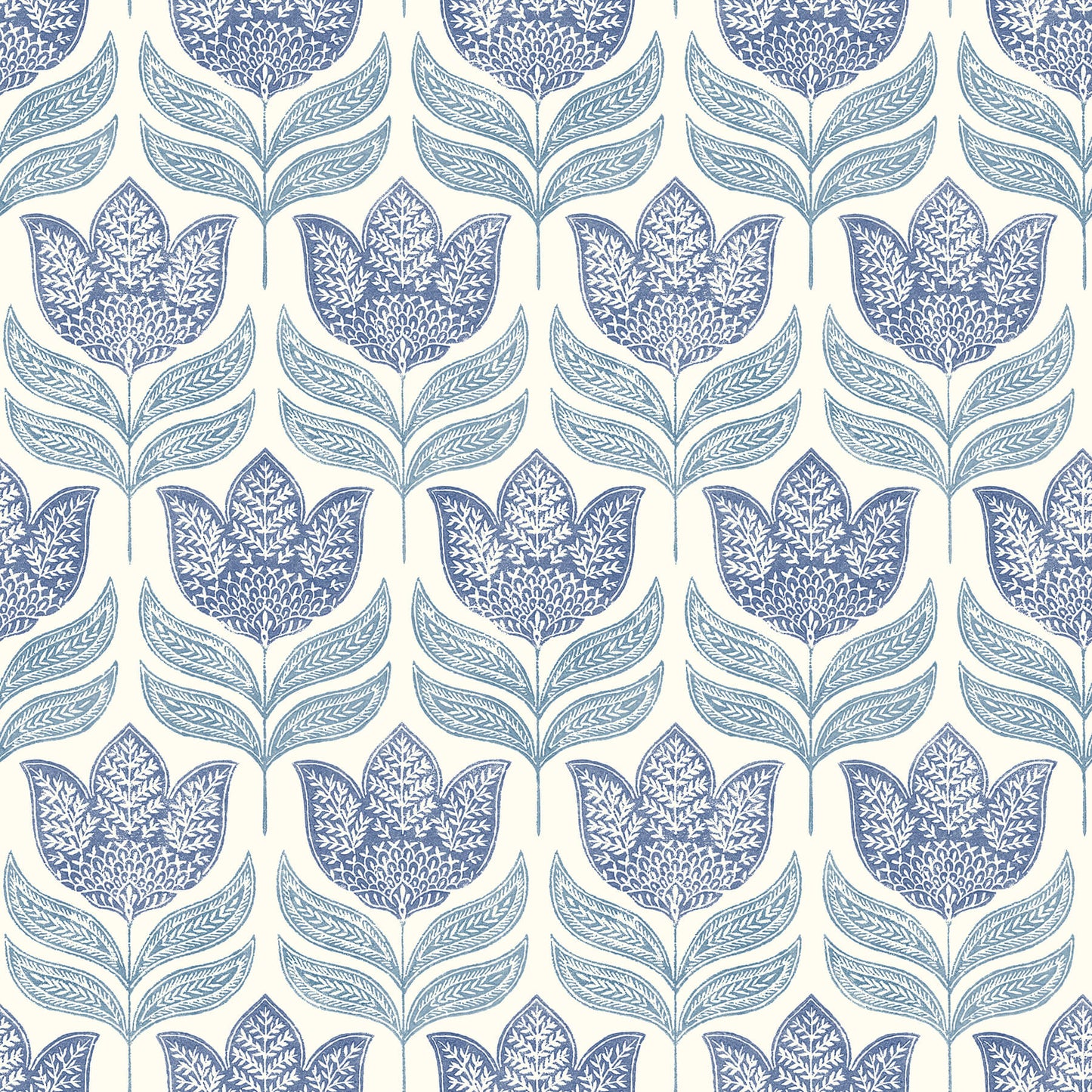Kinfolk Cathal Tulip Block Print Wallpaper