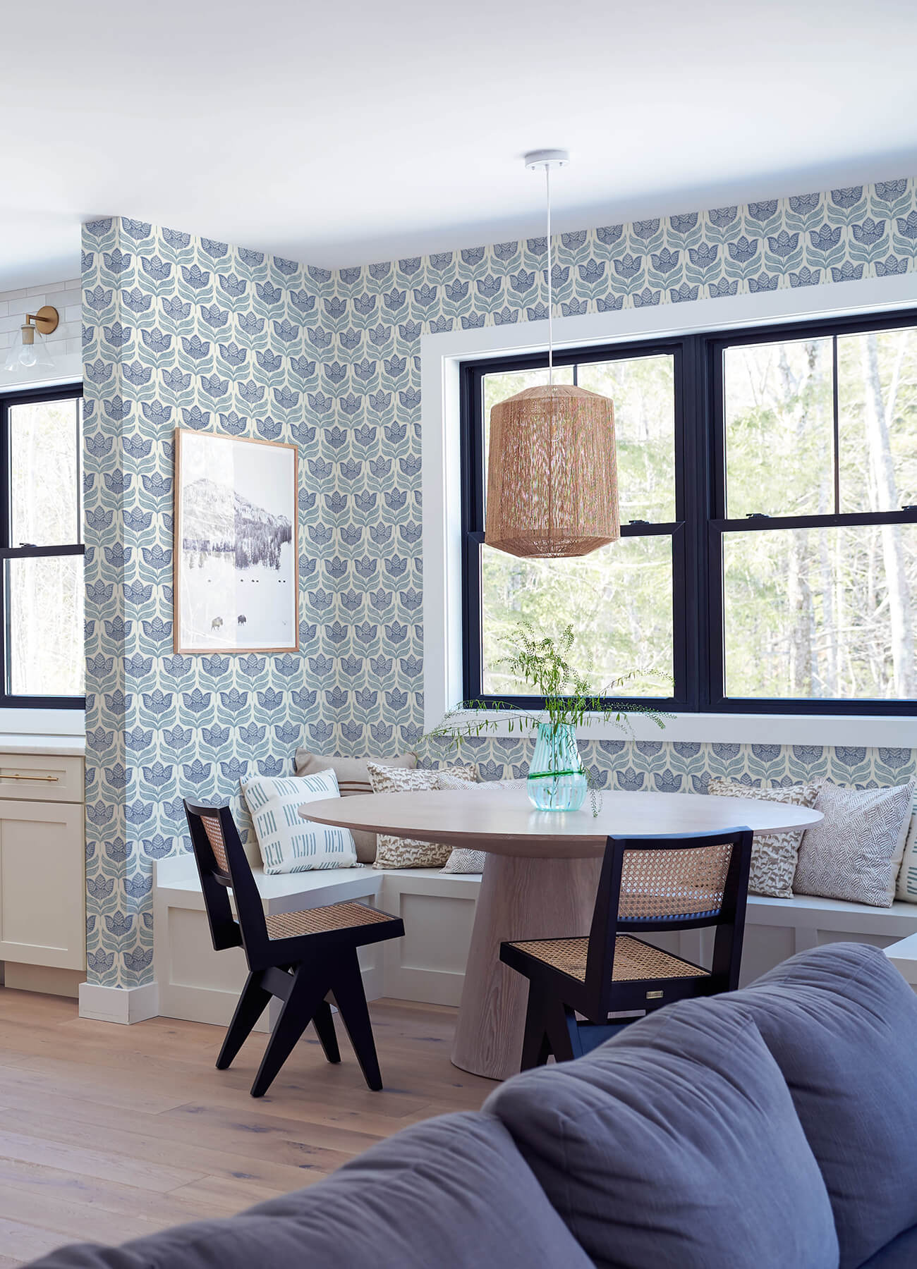 Kinfolk Cathal Tulip Block Print Wallpaper