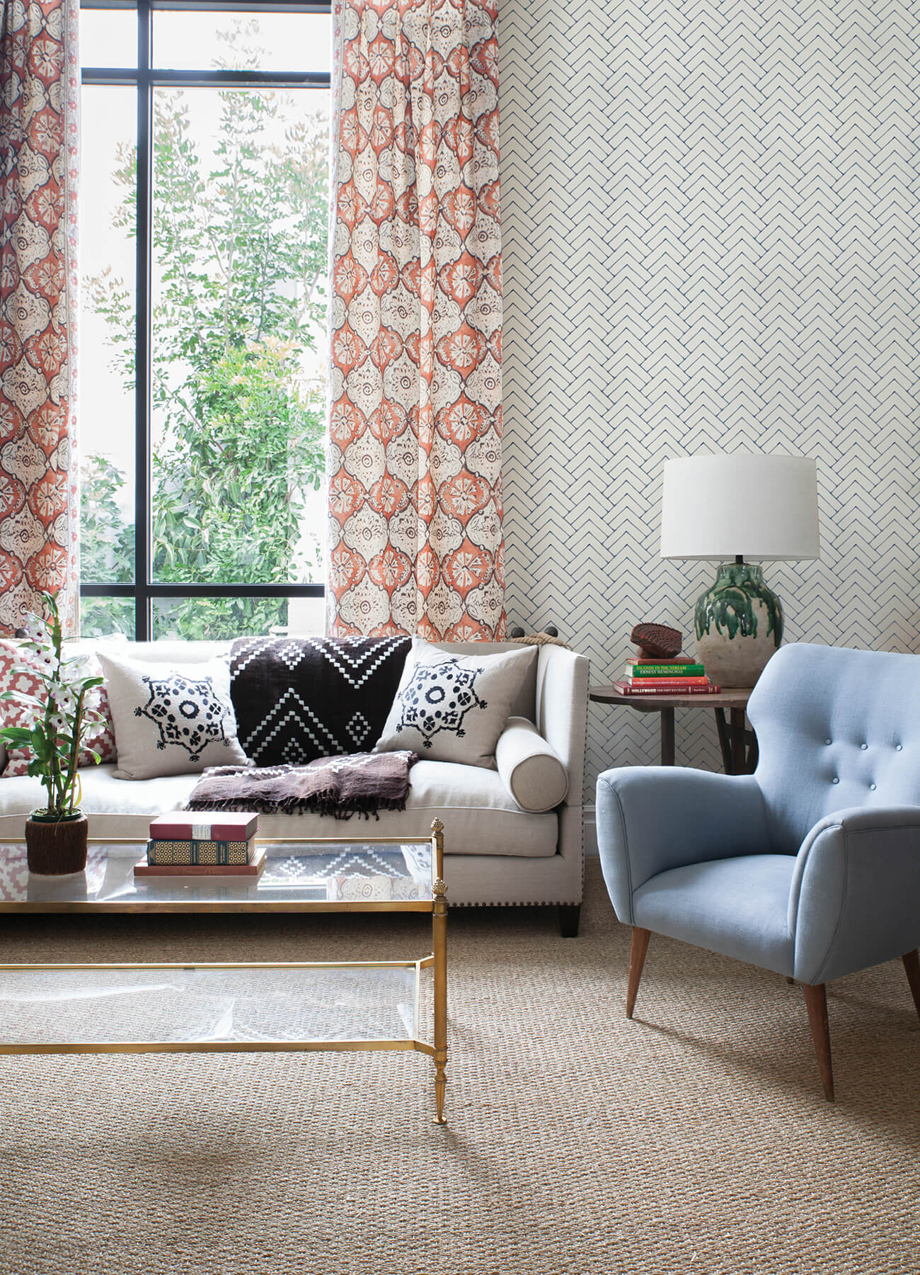 Kinfolk Oswin Herringbone Wallpaper