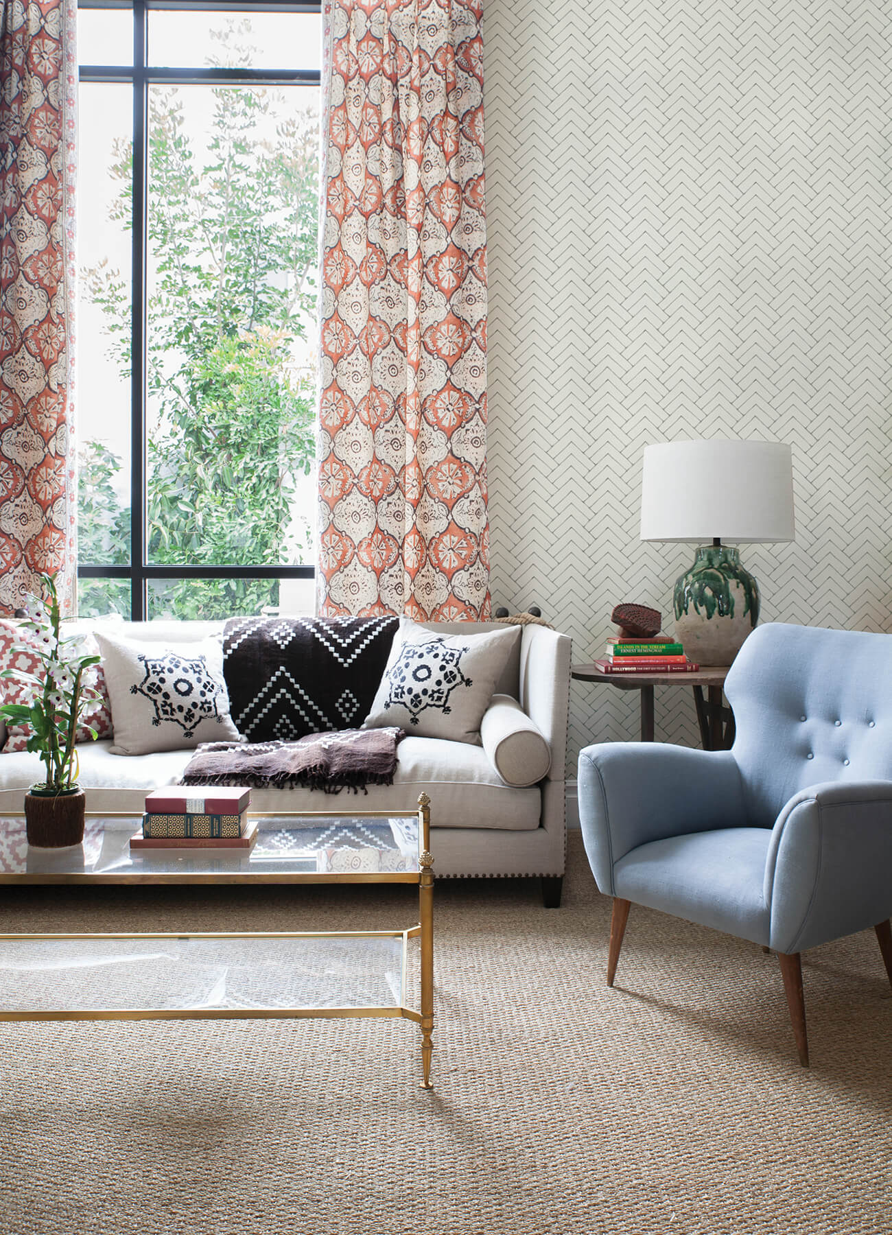 Kinfolk Oswin Herringbone Wallpaper