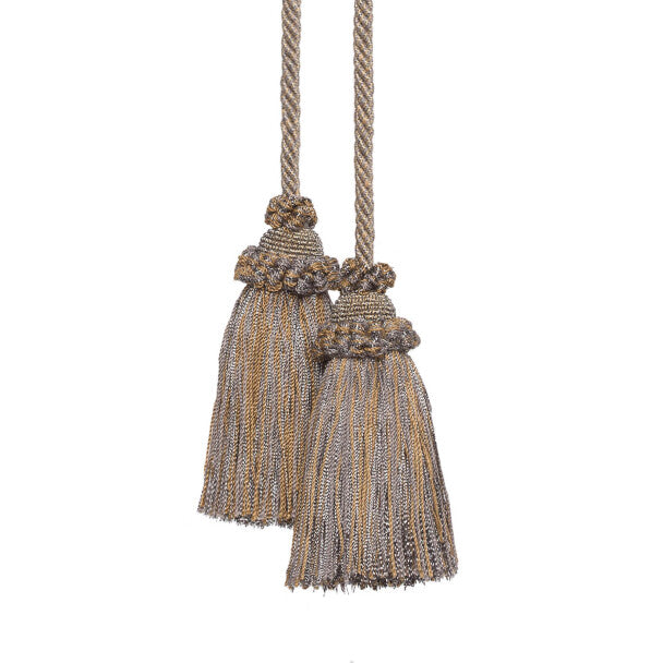 Annecy Chair Tassel by Samuel & Sons in Metallic Antique Silver