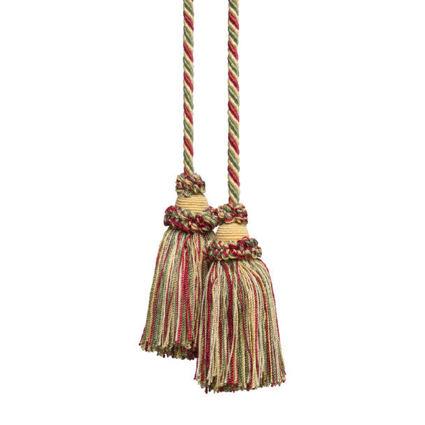 Annecy Chair Tassel by Samuel & Sons in Yellow/Green/Rose