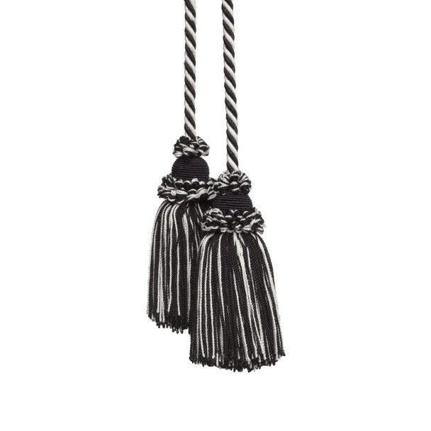 Annecy Chair Tassel by Samuel & Sons in Ebony/White