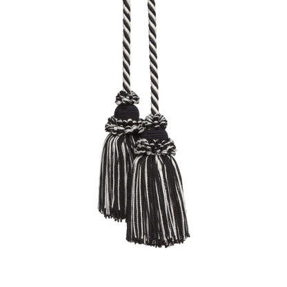 Annecy Chair Tassel by Samuel & Sons in Ebony/White