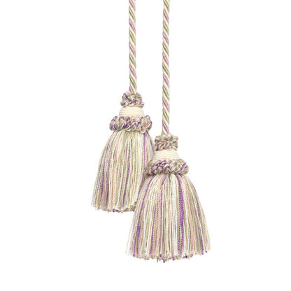 Annecy Chair Tassel by Samuel & Sons in Cream/Lavender/Green