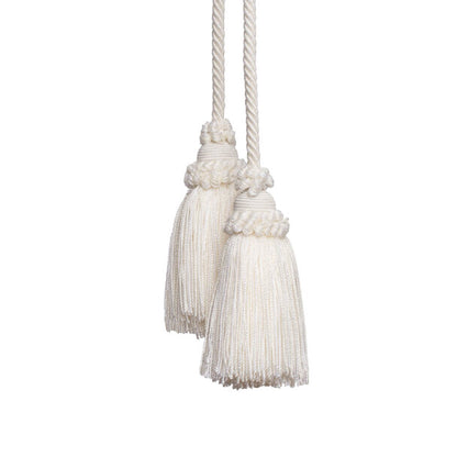 Annecy Chair Tassel by Samuel & Sons in Blanc