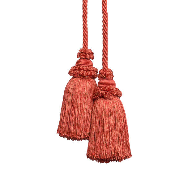 Annecy Chair Tassel by Samuel & Sons in Tomato