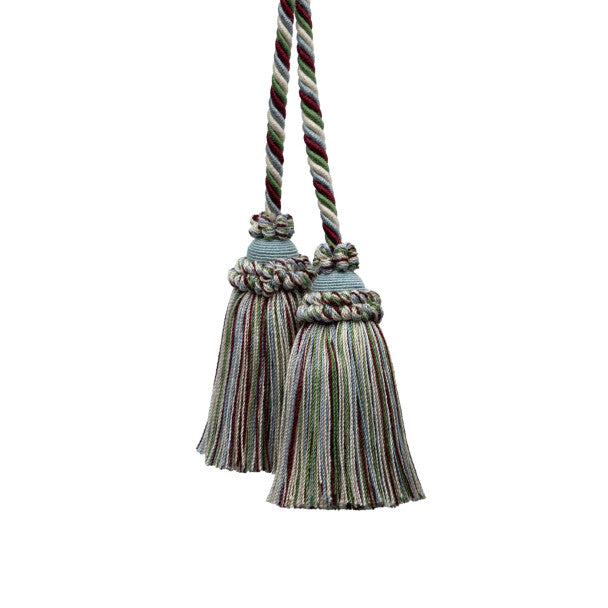 Annecy Chair Tassel by Samuel & Sons in Crimson/Fern