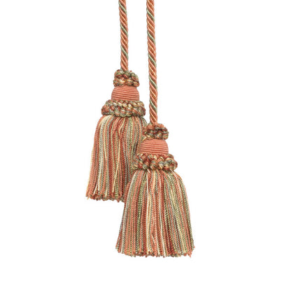 Annecy Chair Tassel by Samuel & Sons in Coral/Green/Gold