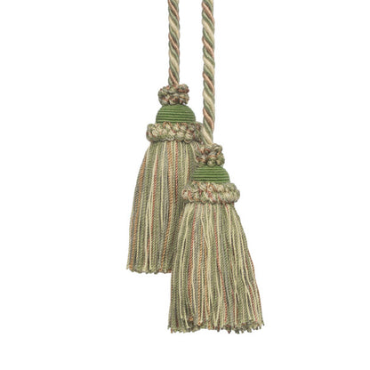 Annecy Chair Tassel by Samuel & Sons in Mint Green/Taupe/Yellow