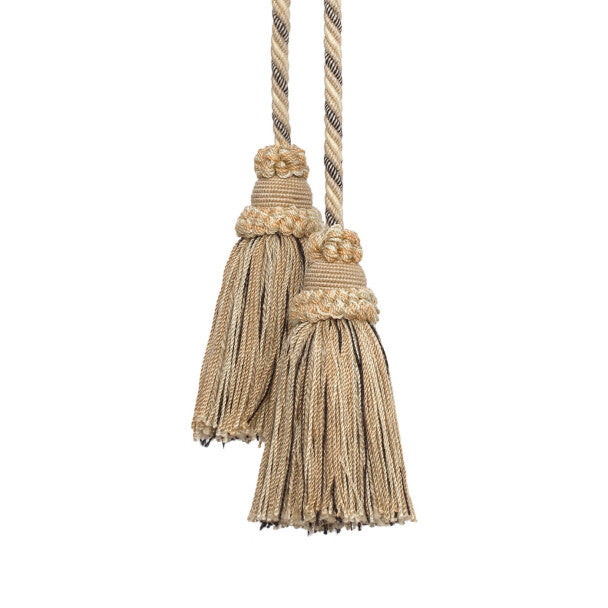 Annecy Chair Tassel by Samuel & Sons in Ivory/Cream/Black