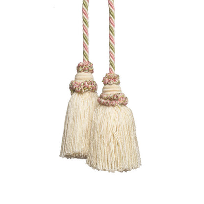 Annecy Chair Tassel by Samuel & Sons in Ivory/Rose/Celadon
