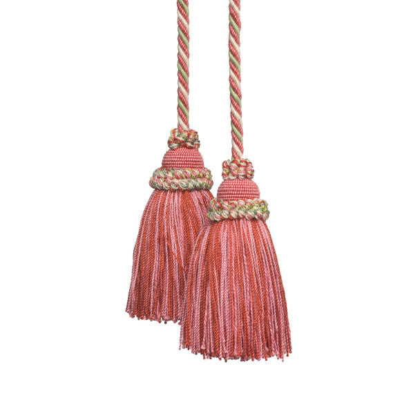 Annecy Chair Tassel by Samuel & Sons in Pink/Green/Cream