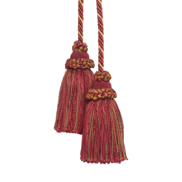 Annecy Chair Tassel by Samuel & Sons in Red/Gold