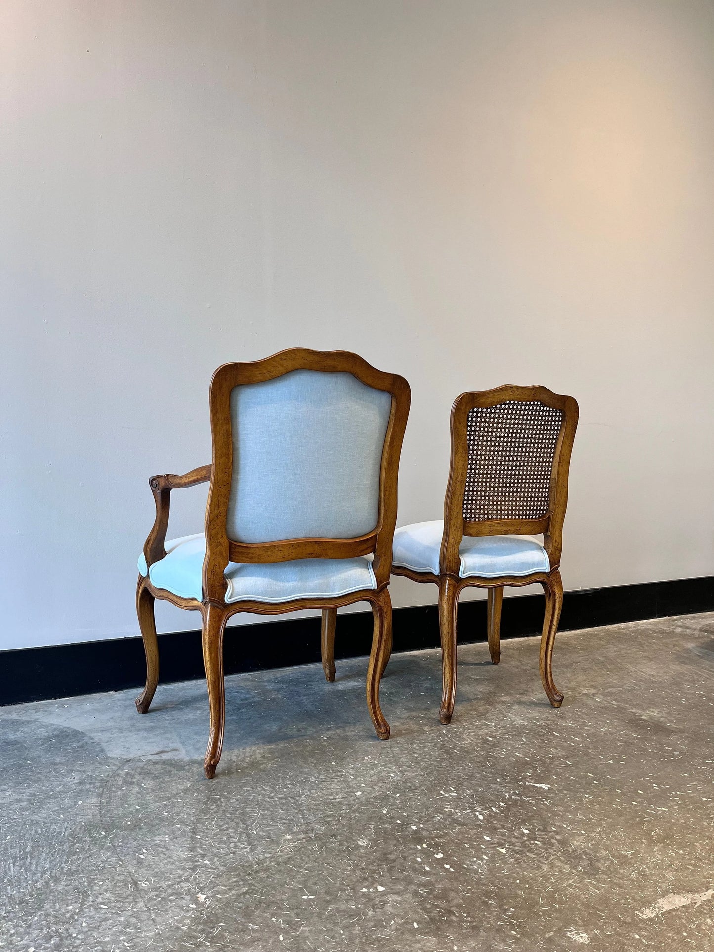 Vintage French Provincial Louis XV Style Chairs
