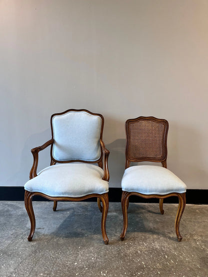 Vintage French Provincial Louis XV Style Chairs