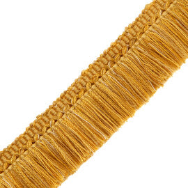 1.5" Courteau Brush Fringe Trim by Samuel & Sons in Shades Of Gold