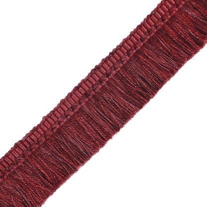 1.5" Courteau Brush Fringe Trim by Samuel & Sons in Beaujolais Red