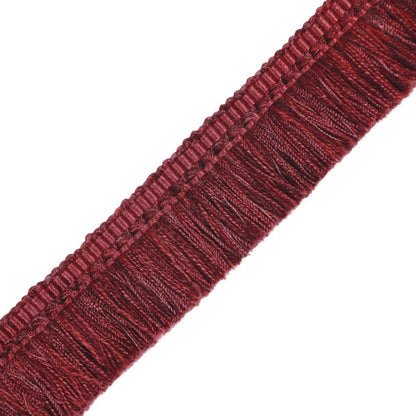 1.5" Courteau Brush Fringe Trim by Samuel & Sons in Beaujolais Red
