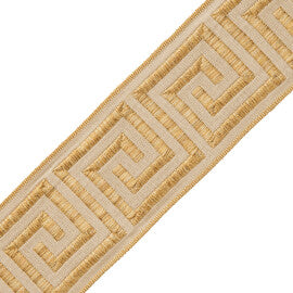 2.75" Aristotle Greek Key Trim by Samuel & Sons in Golden Strie