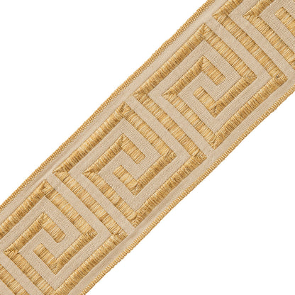 2.75" Aristotle Greek Key Trim by Samuel & Sons in Golden Strie