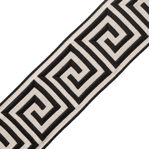 2.75" Aristotle Greek Key Trim by Samuel & Sons in Classic White/Black